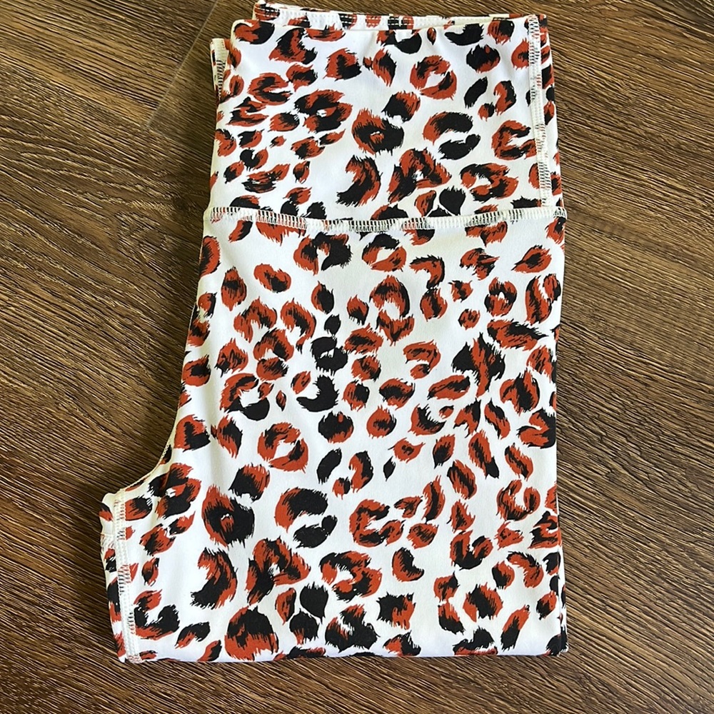 Varley Animal Cheetah Yoga Tights Leggings Small